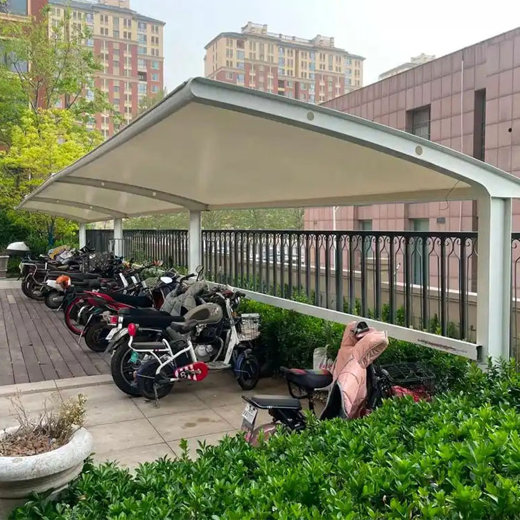 蓝山县膜结构电动车棚